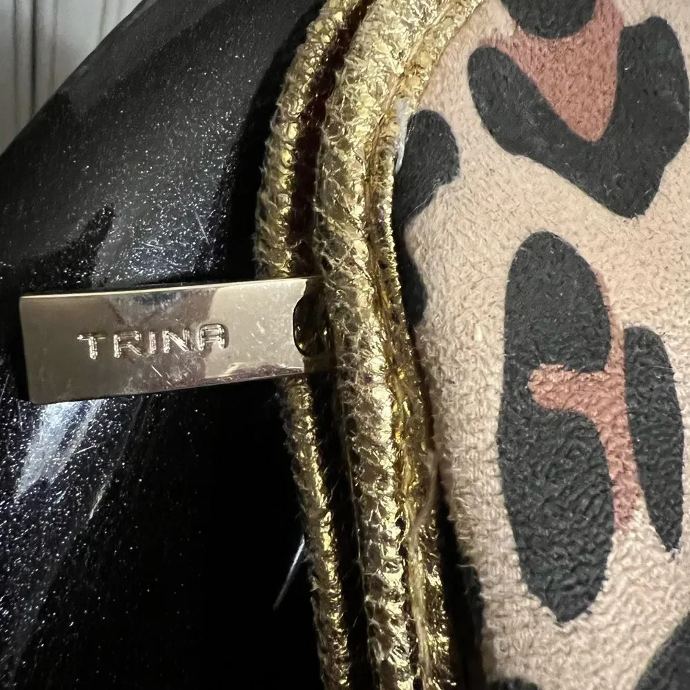 TRINA Leopard Print Makeup Bag